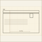 Thumbnail of the plate drawn for fitting a door stop and closing the gap