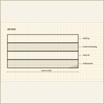 Thumbnail of the plate drawn for hanging a run of floating shelves